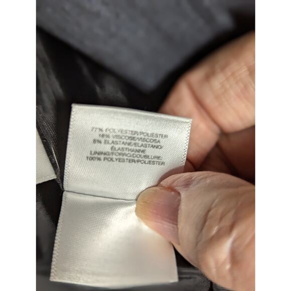 Ann Klein Blazer jacket Sz14 Navy and black See description. - Picture 10 of 15